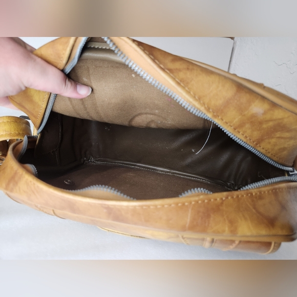 Vintage American Luggage Works Carry On Bag Leather Luggage 1975 - Picture 16 of 16